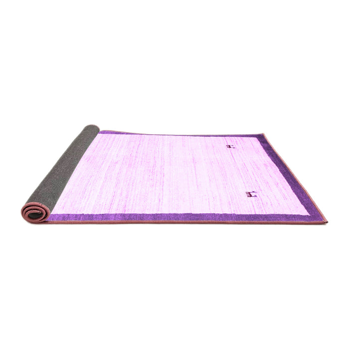 Sideview of Solid Purple Modern Rug, con2815pur