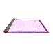 Sideview of Solid Purple Modern Rug, con2815pur