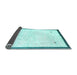 Sideview of Solid Light Blue Modern Rug, con2815lblu