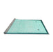 Sideview of Machine Washable Solid Light Blue Modern Rug, wshcon2815lblu