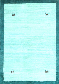 Solid Light Blue Modern Rug, con2815lblu