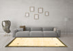 Machine Washable Solid Brown Modern Rug in a Living Room,, wshcon2815brn