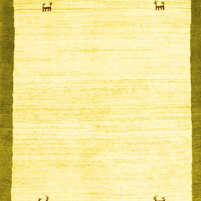 Solid Yellow Modern Rug, con2815yw