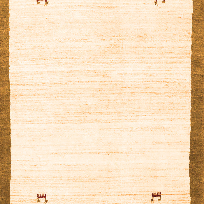 Solid Orange Modern Rug, con2815org