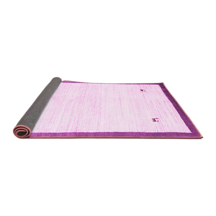 Sideview of Solid Pink Modern Rug, con2815pnk