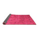 Sideview of Abstract Pink Contemporary Rug, con2816pnk