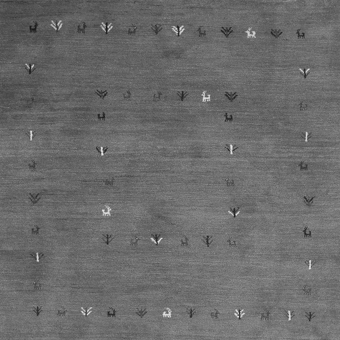 Serging Thickness of Abstract Gray Contemporary Rug, con2816gry