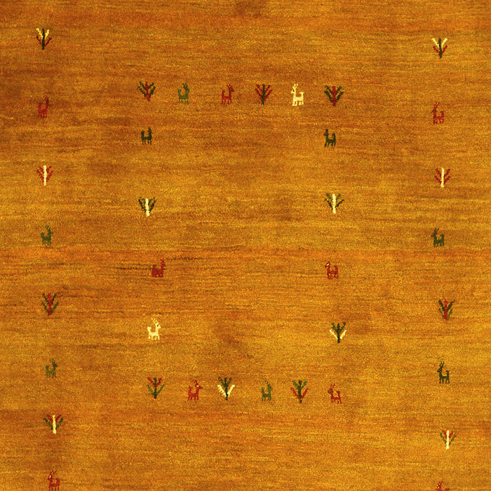 Abstract Yellow Contemporary Rug, con2816yw