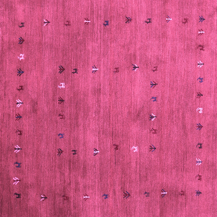 Square Abstract Purple Contemporary Rug, con2816pur
