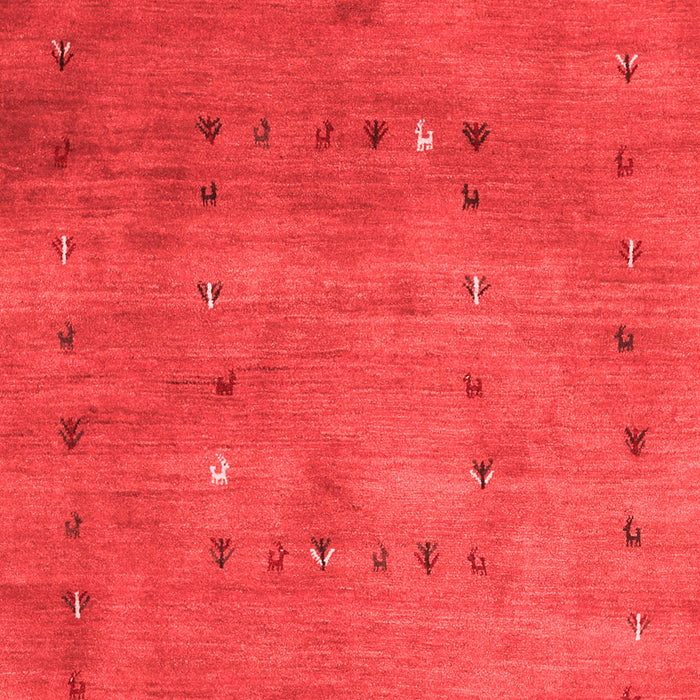 Machine Washable Abstract Red Contemporary Rug, wshcon2816red