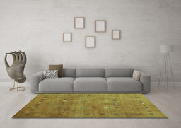 Machine Washable Abstract Light Blue Contemporary Rug in a Living Room, wshcon2816lblu