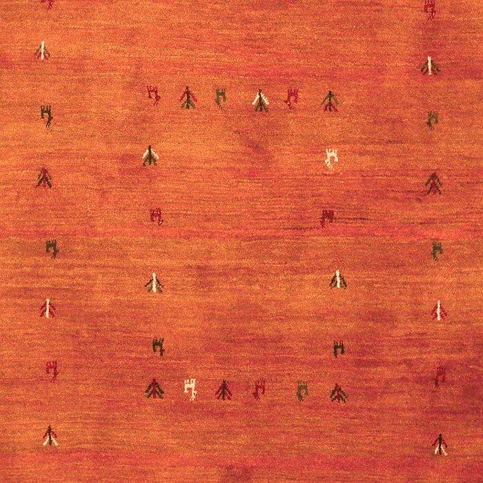 Serging Thickness of Machine Washable Abstract Orange Contemporary Area Rugs, wshcon2816org