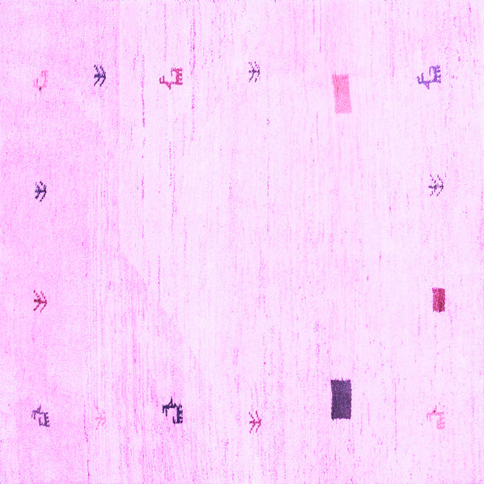 Square Solid Purple Modern Rug, con2817pur