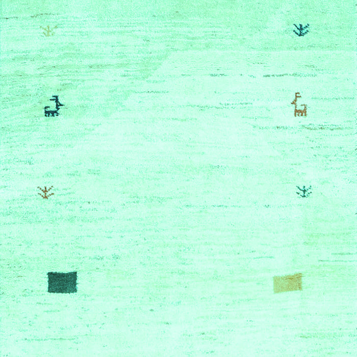 Solid Turquoise Modern Rug, con2817turq