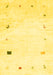 Machine Washable Solid Yellow Modern Rug, wshcon2817yw