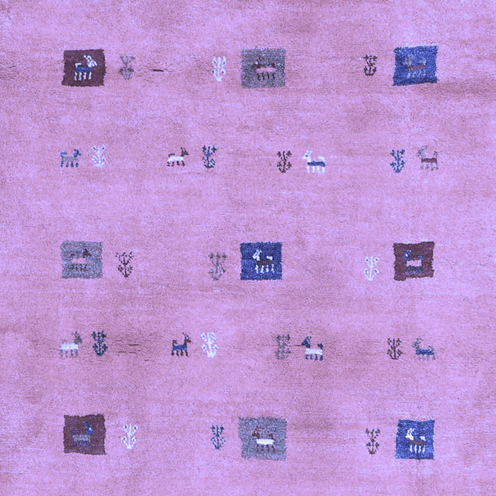 Abstract Blue Contemporary Rug, con2818blu