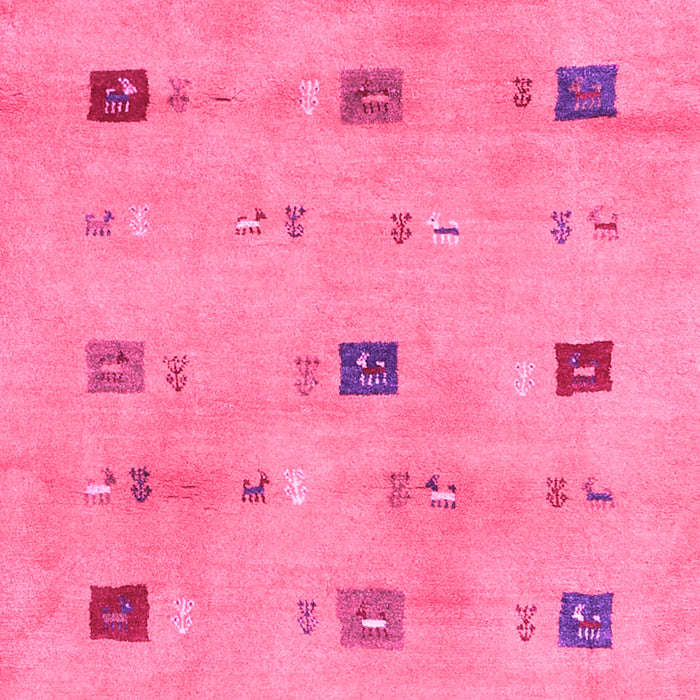 Machine Washable Abstract Pink Contemporary Rug, wshcon2818pnk