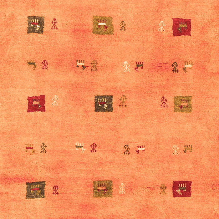 Abstract Orange Contemporary Rug, con2818org