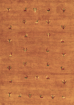 Abstract Brown Contemporary Rug, con2819brn