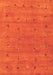 Abstract Orange Contemporary Rug, con2819org