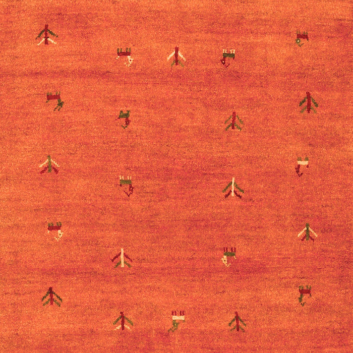 Abstract Orange Contemporary Rug, con2819org