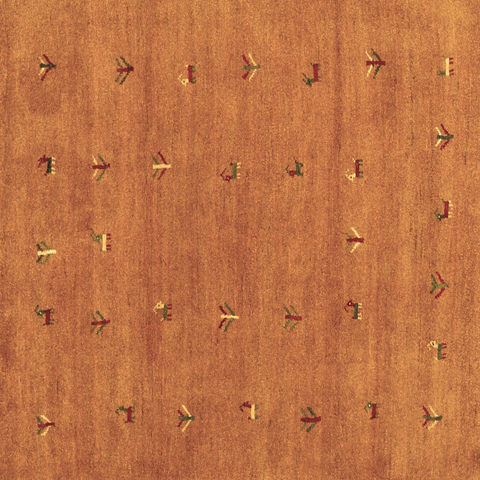 Square Machine Washable Abstract Brown Contemporary Rug, wshcon2819brn