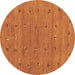 Round Abstract Brown Contemporary Rug, con2819brn