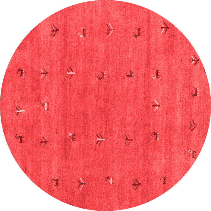 Abstract Red Contemporary Rug, con2819red