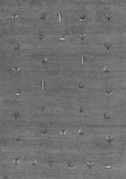 Abstract Gray Contemporary Rug, con2819gry