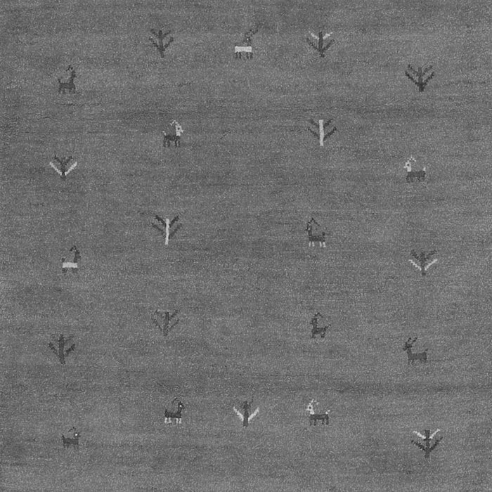 Serging Thickness of Machine Washable Abstract Gray Contemporary Rug, wshcon2819gry