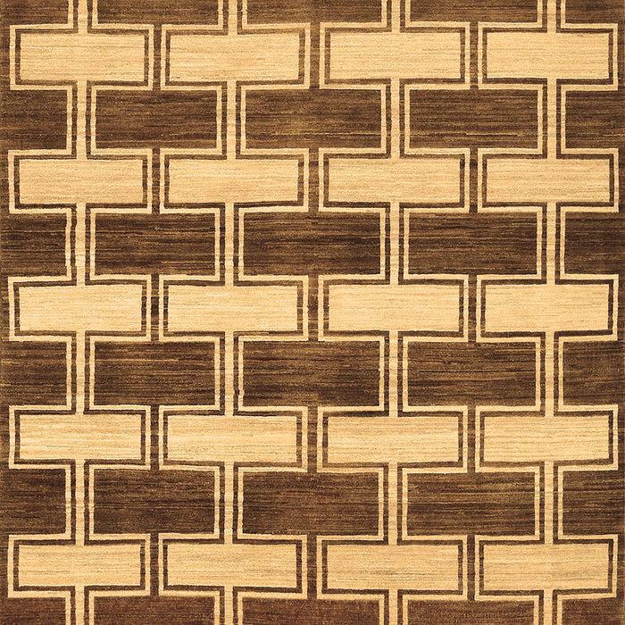 Abstract Brown Contemporary Rug, con281brn