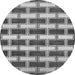 Square Abstract Gray Contemporary Rug, con281gry