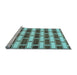 Sideview of Machine Washable Abstract Light Blue Contemporary Rug, wshcon281lblu