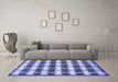 Machine Washable Abstract Blue Contemporary Rug in a Living Room, wshcon281blu