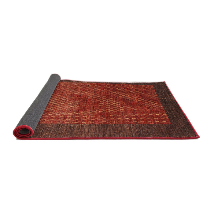 Thickness of Contemporary Red Modern Rug, con282