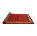 Thickness of Contemporary Red Modern Rug, con2820