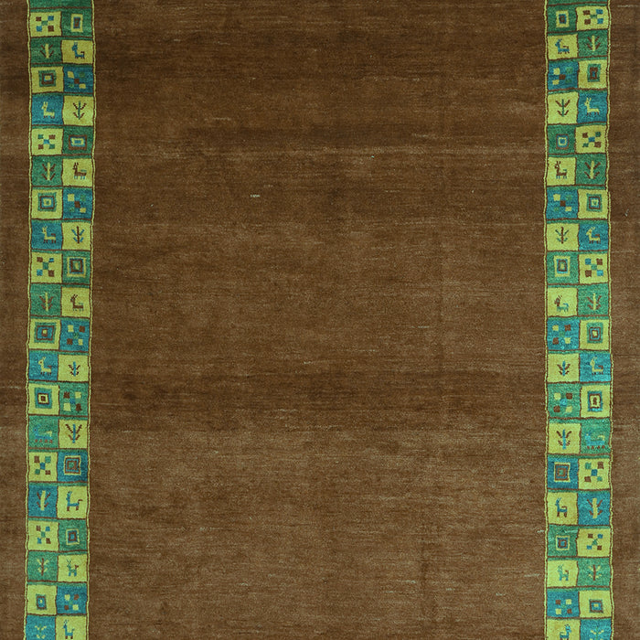Abstract Turquoise Contemporary Rug, con2820turq