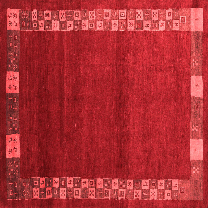 Abstract Red Contemporary Rug, con2820red