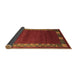 Sideview of Abstract Brown Contemporary Rug, con2820brn