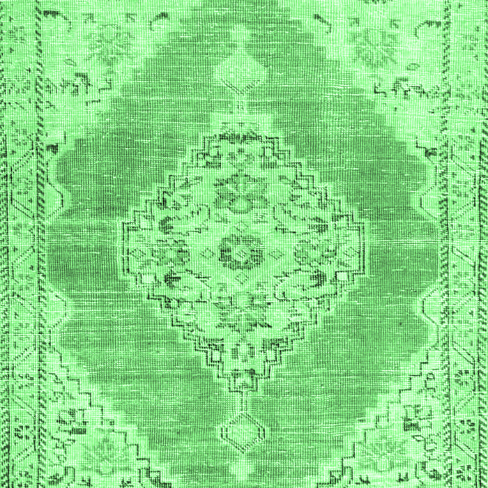 Machine Washable Abstract Emerald Green Contemporary Area Rugs, wshcon2821emgrn