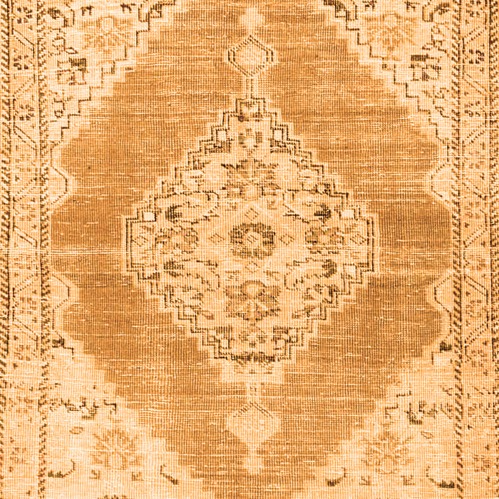 Abstract Orange Contemporary Rug, con2821org