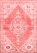 Abstract Red Contemporary Area Rugs