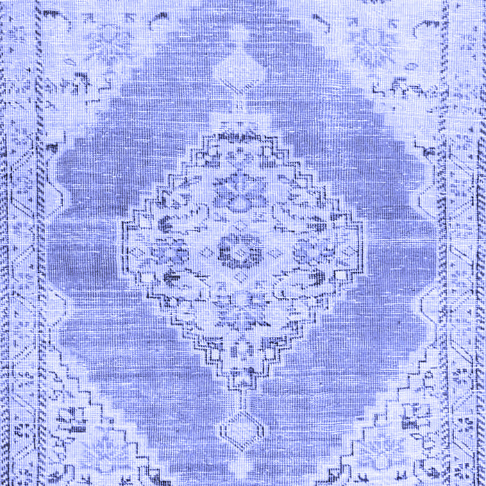 Abstract Blue Contemporary Rug, con2821blu