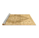 Sideview of Machine Washable Abstract Brown Contemporary Rug, wshcon2821brn