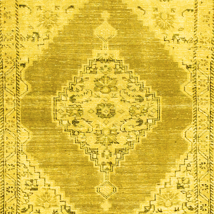 Abstract Yellow Contemporary Rug, con2821yw