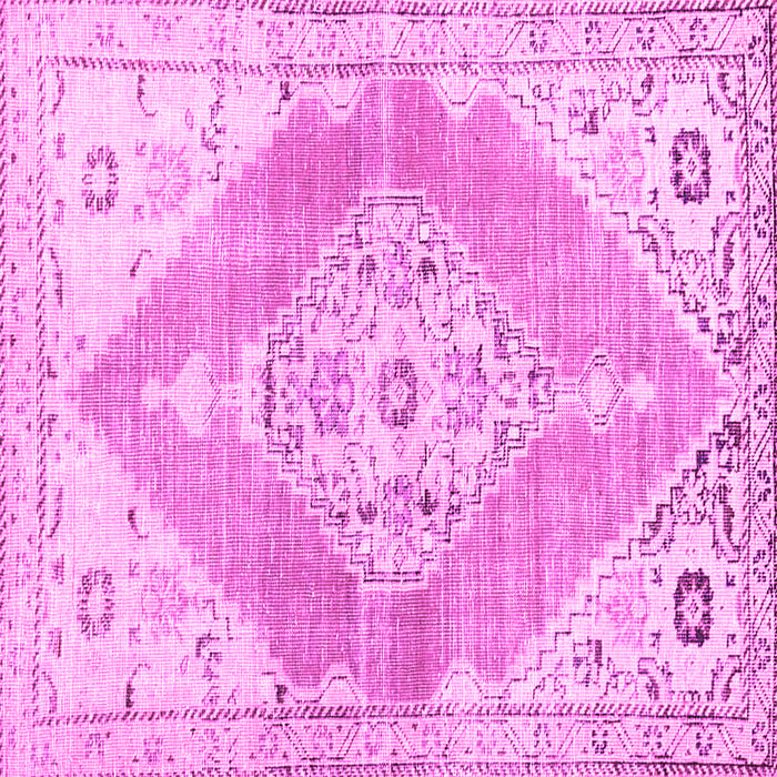 Square Abstract Pink Contemporary Rug, con2821pnk