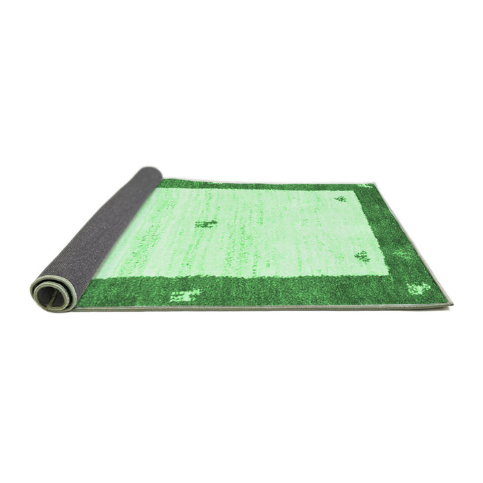 Sideview of Abstract Emerald Green Contemporary Rug, con2822emgrn