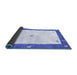 Sideview of Abstract Blue Contemporary Rug, con2822blu