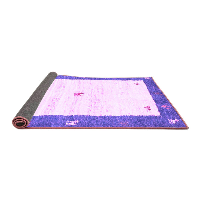 Sideview of Abstract Purple Contemporary Rug, con2822pur