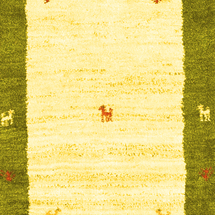 Machine Washable Abstract Yellow Contemporary Rug, wshcon2822yw